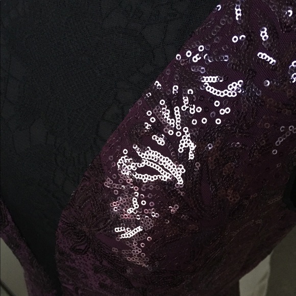 BCBG MAXAZRIA SELINA DEEP SEQUINED DRESS - Picture 5 of 5